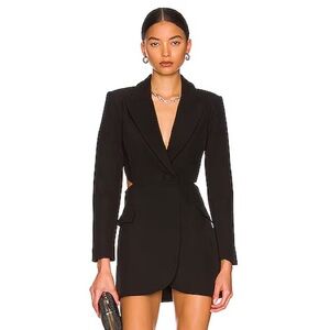 Revolve NBD Domino Black Blazer Dress